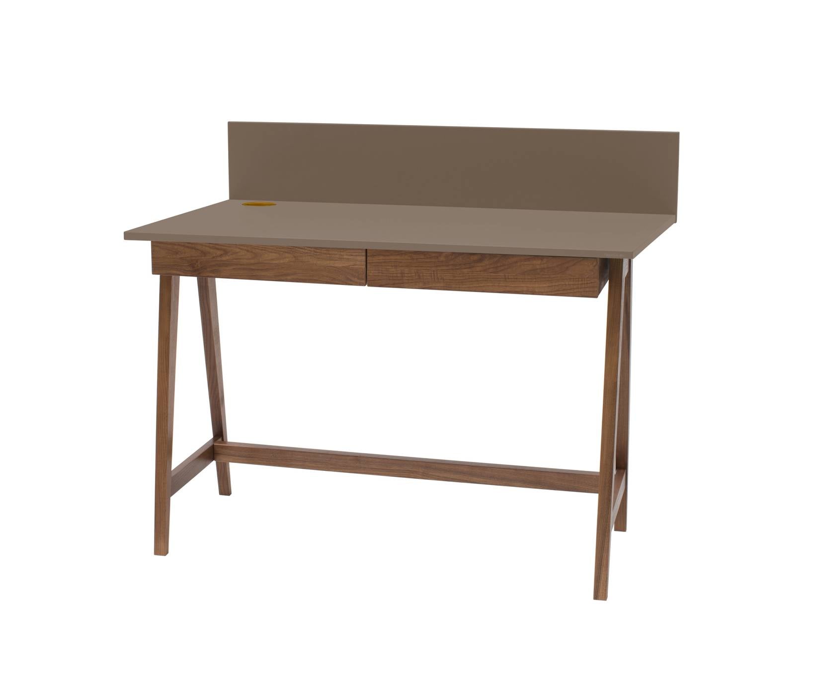 Luka Skrivebord 110x50cm Med Skuffe Eg Brun