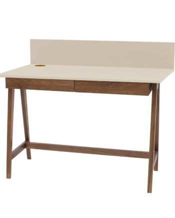 Luka Skrivebord 110x50cm Med Skuffe Eg Brun Beige