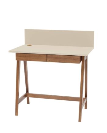 Luka Skrivebord 85x50cm Med Skuffe Eg Brun Beige
