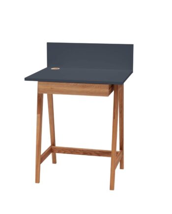 Luka Skrivebord 65x50cm Med Skuffe Eg   Grafit