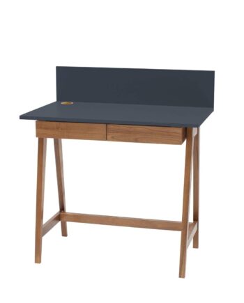 Luka Skrivebord 85x50cm Med Skuffe Eg   Grafit
