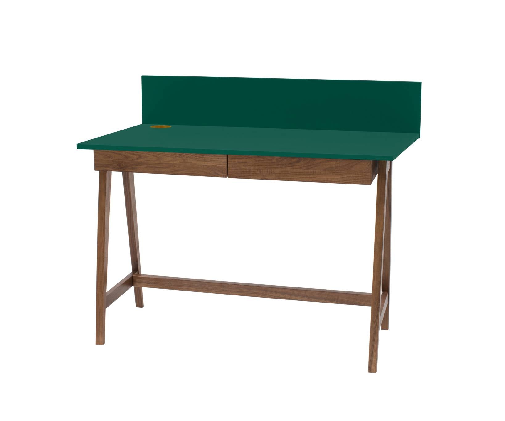 Luka Skrivebord 110x50cm Med Skuffe Eg Grøn