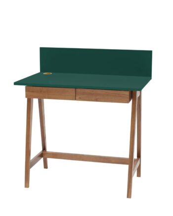 Luka Skrivebord 85x50cm Med Skuffe Eg Grøn