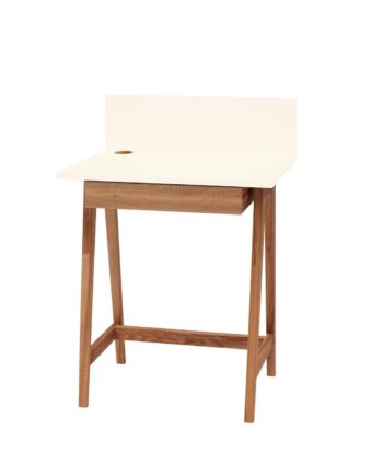 Luka Skrivebord 65x50cm Med Skuffe Eg Kridthvid