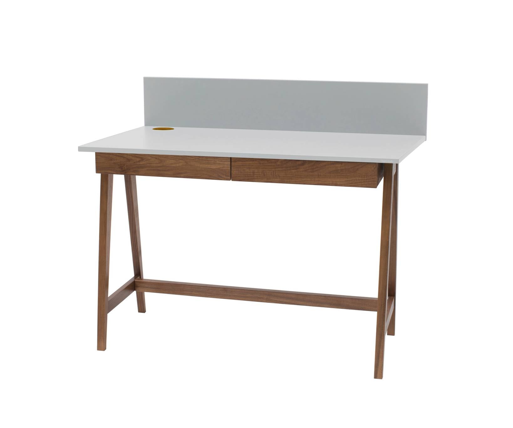 Luka Skrivebord 110x50cm Med Skuffe Eg Lysegrå