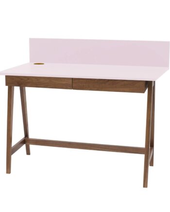 Luka Skrivebord 110x50cm Med Skuffe Eg   Pink