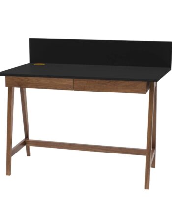 Luka Skrivebord 110x50cm Med Skuffe Eg Sort