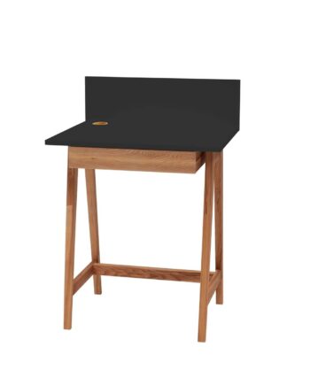 Luka Skrivebord 65x50cm Med Skuffe Eg Sort