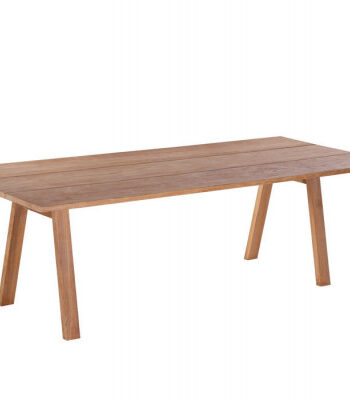 Mako Plankebord 100x240 Cm   Bordben   Teak Skrå