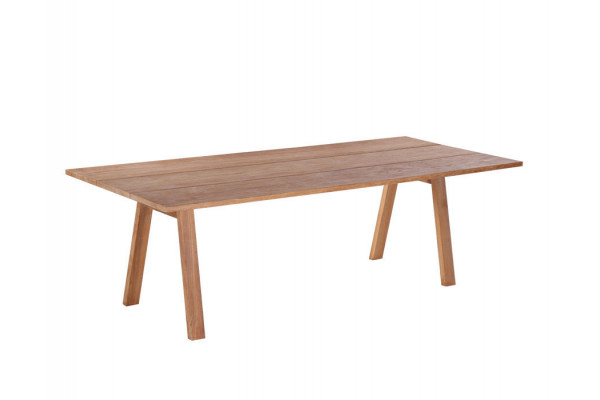 Mako Plankebord 100x240 Cm Bordben Teak Skrå
