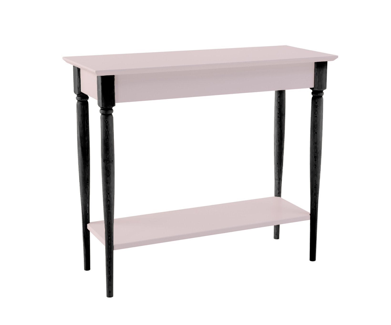 Mamo Konsolbord Med Hylde 105x35 Cm Pink Sorte Ben