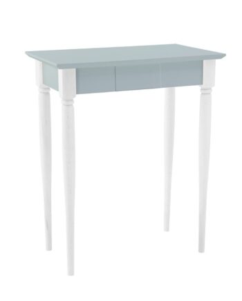 Mamo Skrivebord 65x40 Cm Hvide Ben   Lysegrå