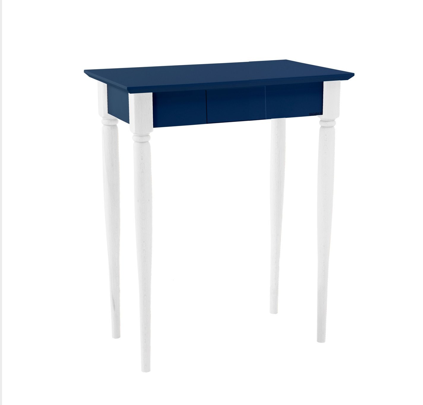 Mamo Skrivebord 65x40 Cm Hvide Ben Marineblå
