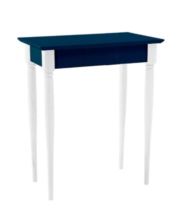 Mamo Skrivebord 65x40 Cm Hvide Ben   Petrol Blå