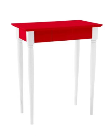 Mamo Skrivebord 65x40 Cm Hvide Ben   Røde