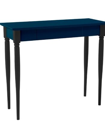 Mamo Skrivebord 65x40 Cm Sorte Ben   Petrol Blå