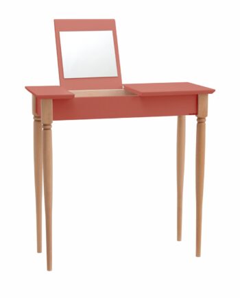 Mamo Sminkebord Med Spejl  65x35cm  Antik Pink