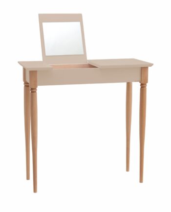 Mamo Sminkebord Med Spejl  65x35cm  Brun Beige
