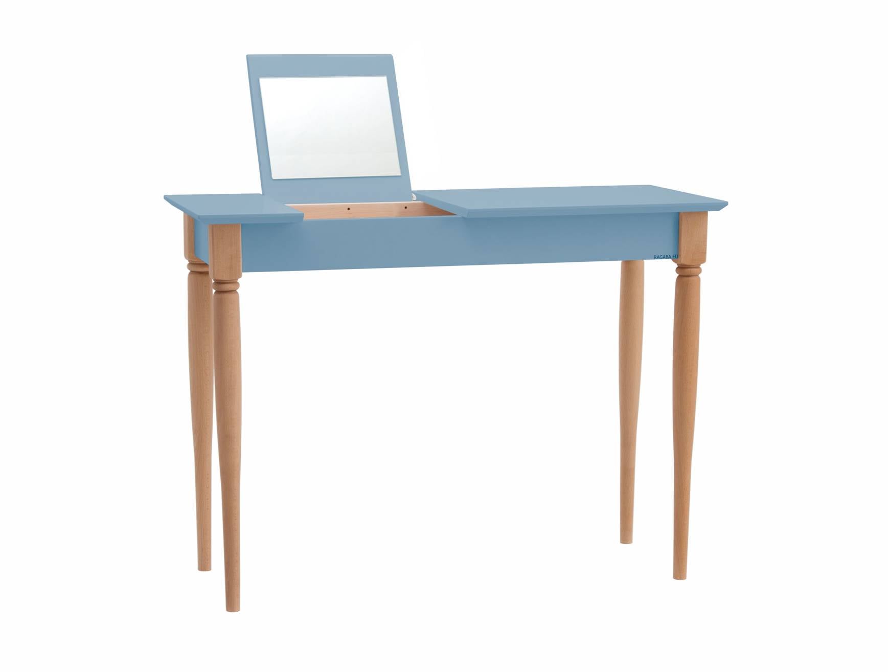 Mamo Sminkebord Med Spejl 105x35cm Gentle Blue