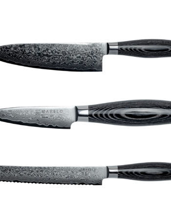 Mareld Akio Knivsæt    Brødkniv  Sort