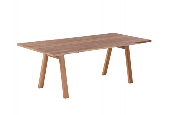 Maxi Plankebord 100x240 Cm Bordben Teak Skrå