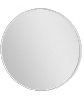 Merkur Rundt Spejl  : 120 Cm Børstet Aluminium