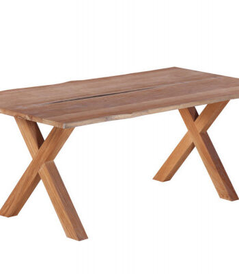 Mika Plankebord 90x200 Cm   Bordben   Teak Kryds