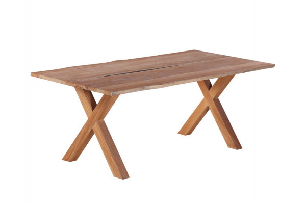 Mika Plankebord 90x200 Cm Bordben Teak Kryds