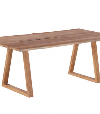 Mika Plankebord 90x200 Cm   Bordben   Teak Trapez