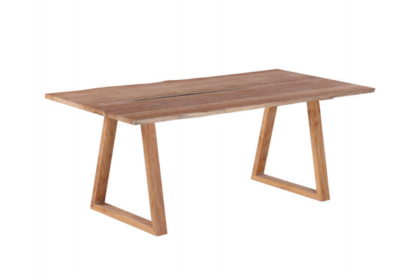 Mika Plankebord 90x200 Cm Bordben Teak Trapez