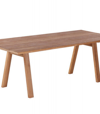 Milo Plankebord 90x200 Cm   Bordben   Teak Skrå