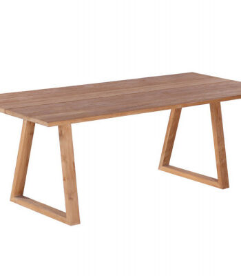 Milo Plankebord 100x240 Cm   Bordben   Teak Trapez