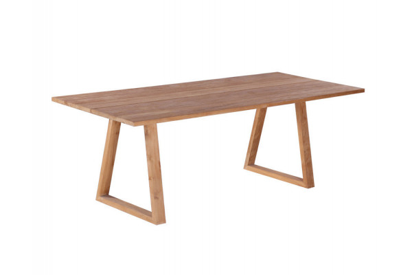 Milo Plankebord 90x200 Cm Bordben Teak Trapez