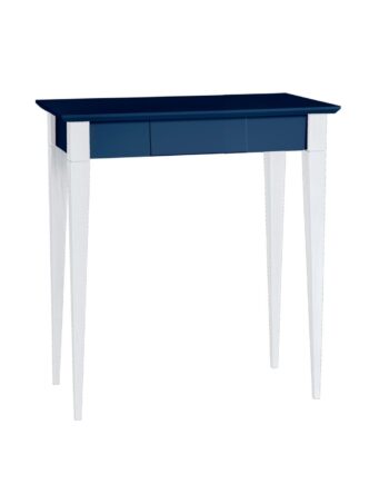 Mimo Skrivebord 65x40cm Hvide Ben   Marineblå