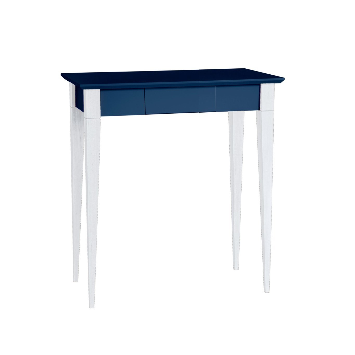 Mimo Skrivebord 65x40cm Hvide Ben   Marineblå