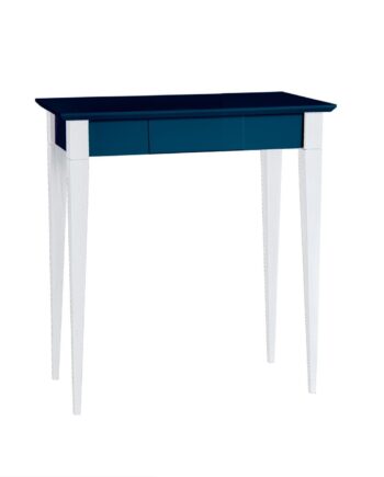 Mimo Skrivebord 65x40cm Hvide Ben   Petrol Blå
