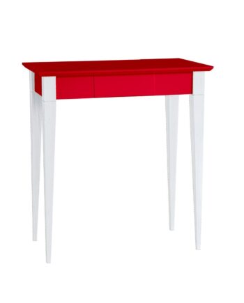 Mimo Skrivebord 65x40cm Hvide Ben   Rød
