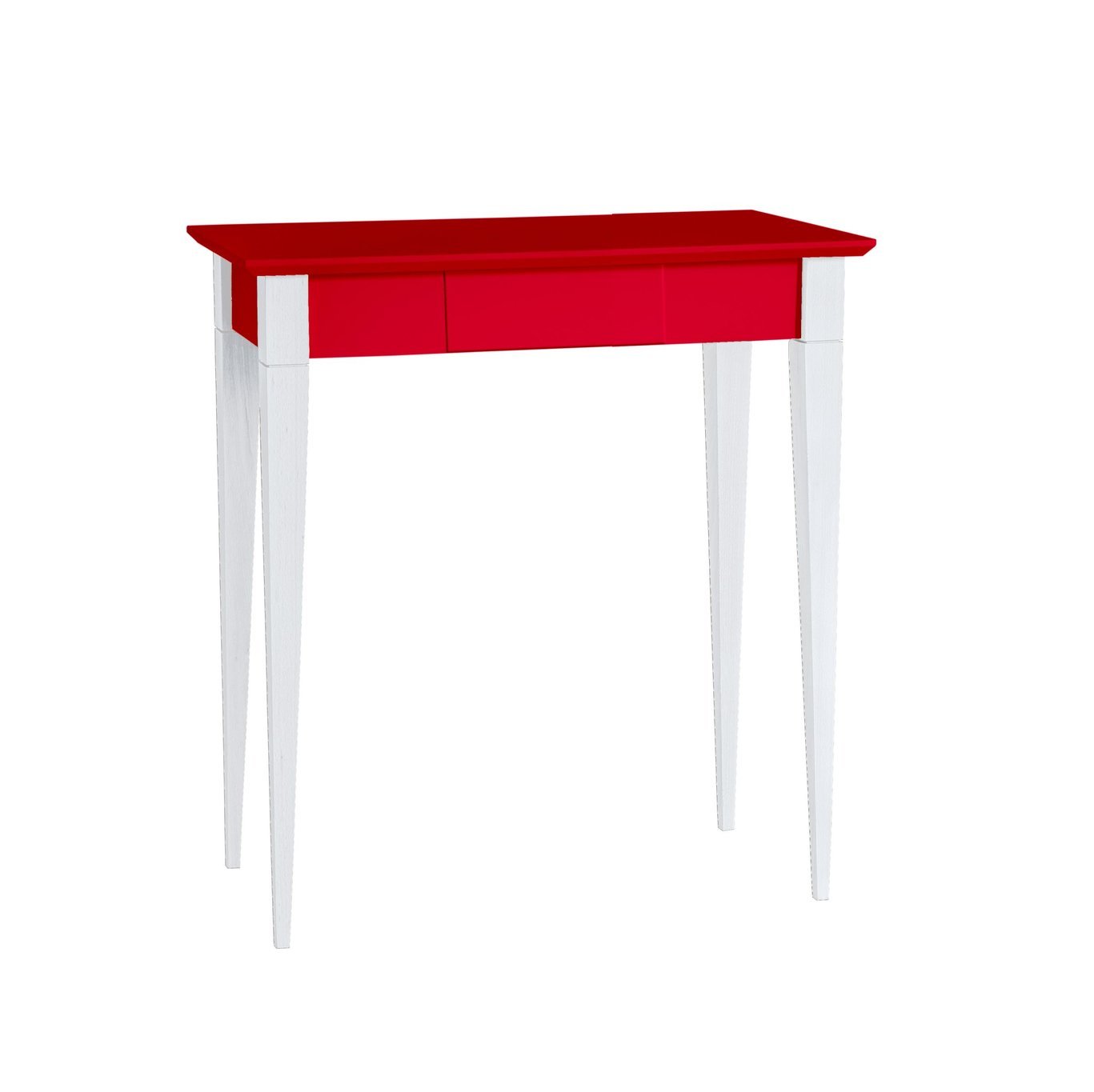Mimo Skrivebord 65x40cm Hvide Ben   Rød