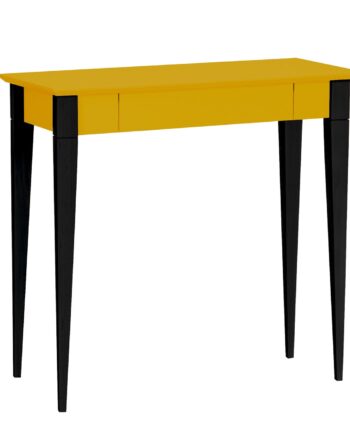 Mimo Skrivebord 85x40cm Sort Ben Gul