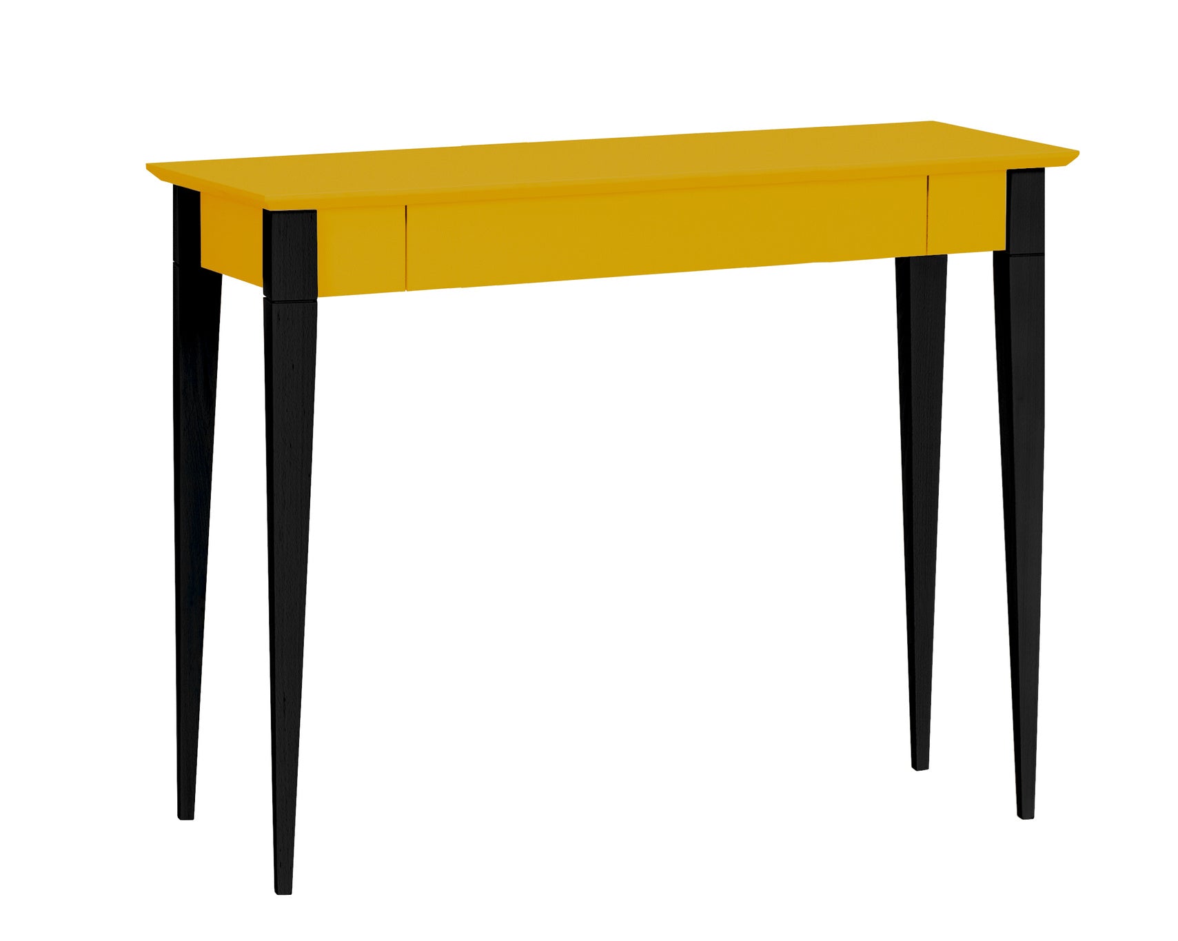 Mimo Skrivebord 105x40cm Sort Ben Gul