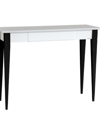 Mimo Skrivebord 105x40cm Sort Ben   Hvid