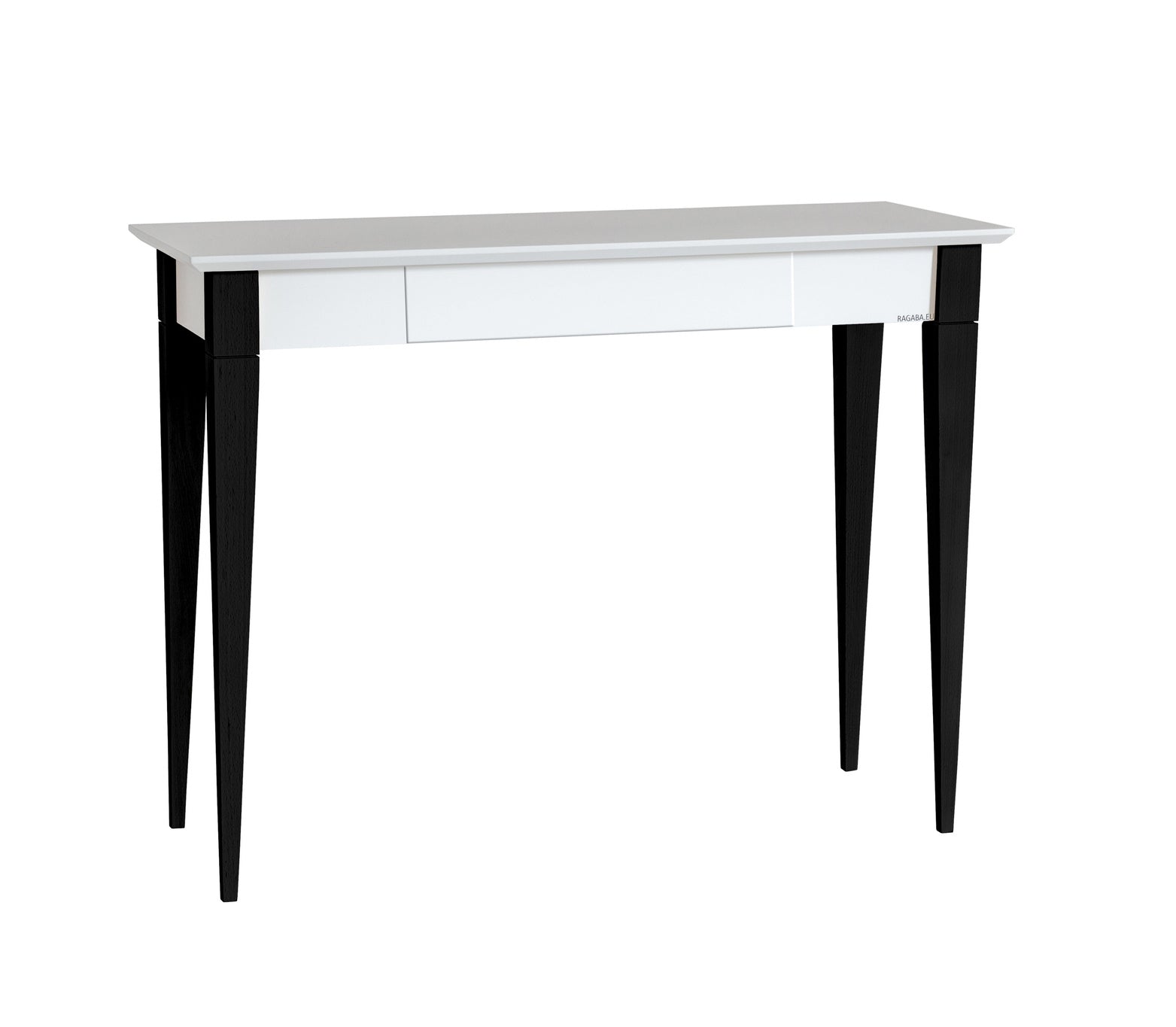 Mimo Skrivebord 105x40cm Sort Ben   Hvid