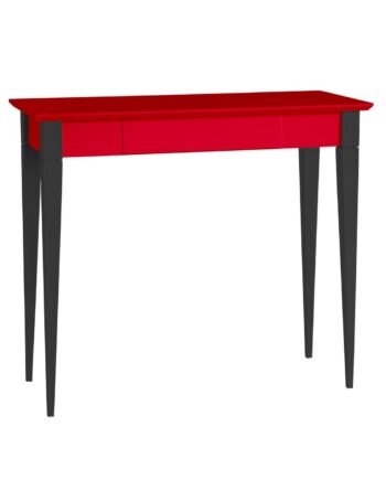 Mimo Skrivebord 85x40cm Sort Ben   Rød