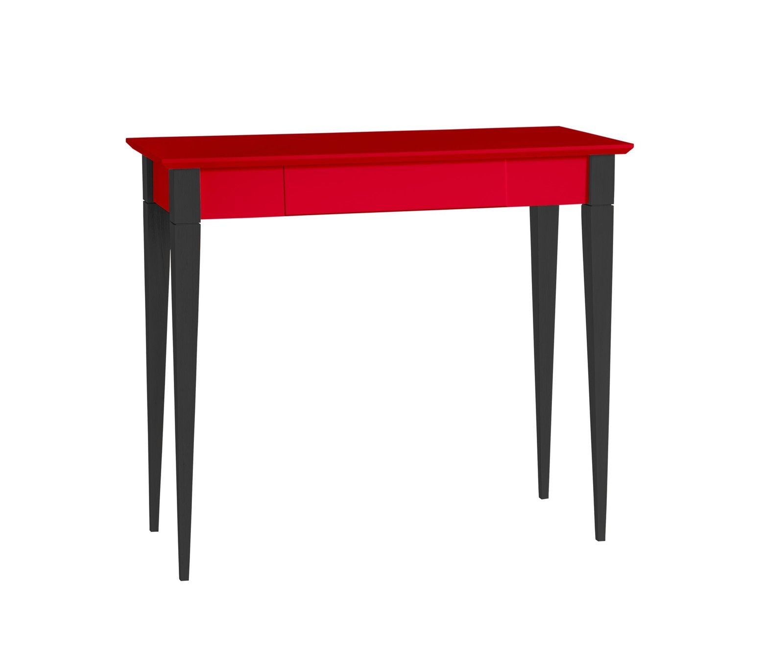 Mimo Skrivebord 85x40cm Sort Ben Rød