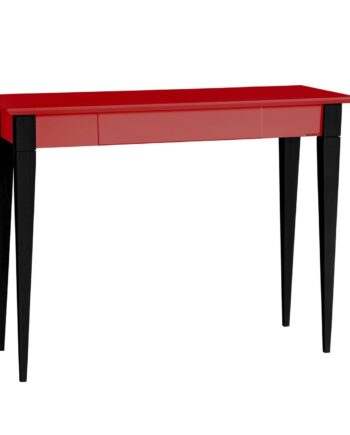 Mimo Skrivebord 105x40cm Sort Ben   Rød