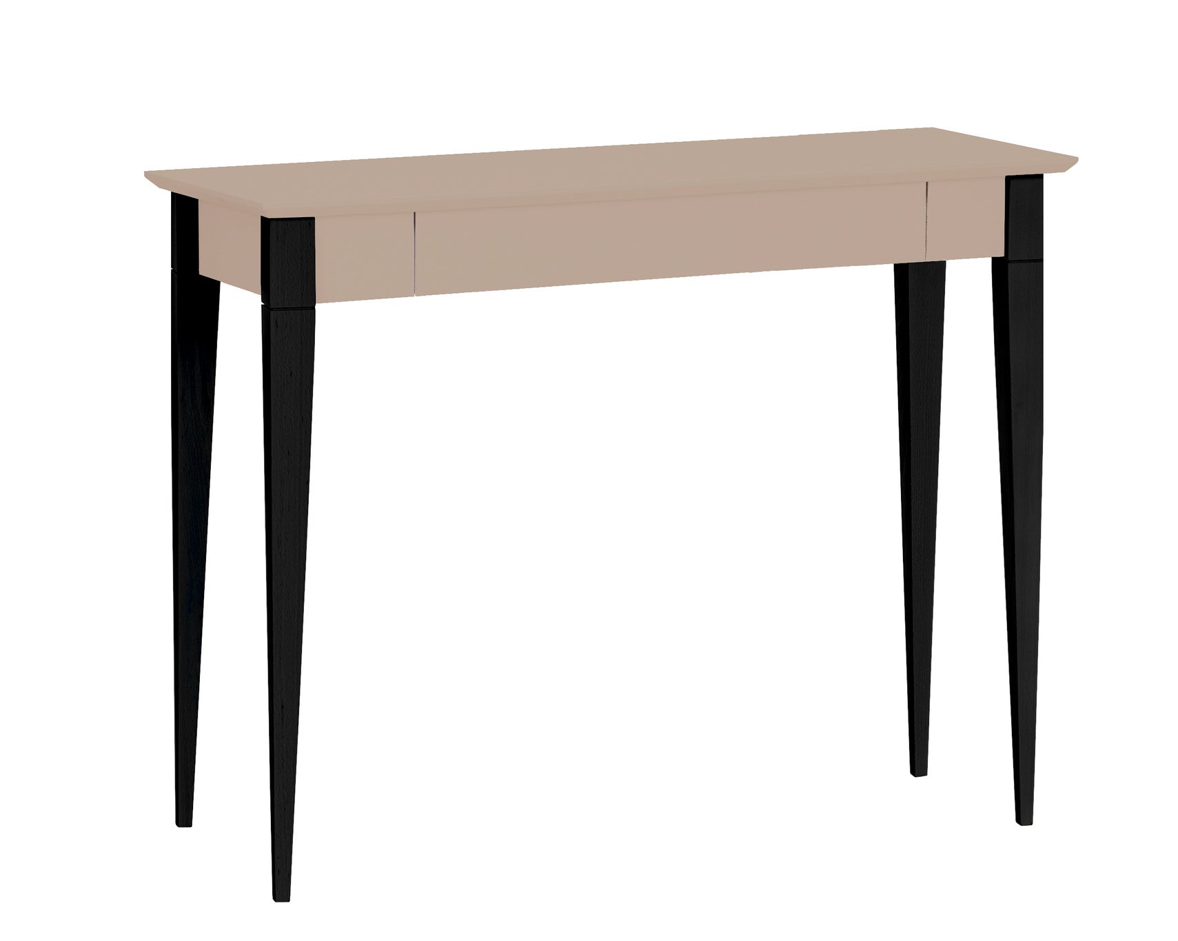 Mimo Skrivebord 105x40cm Sorte Ben Brun Beige