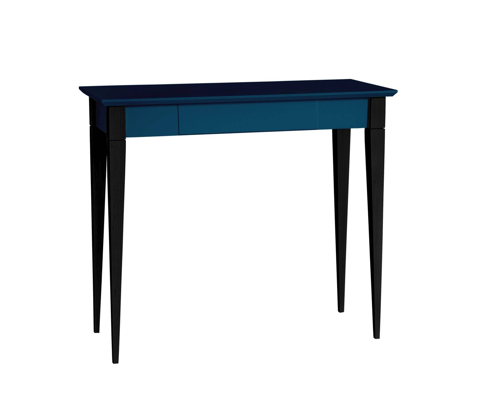 Mimo Skrivebord 85x40cm Sorte Ben Petrol Blå
