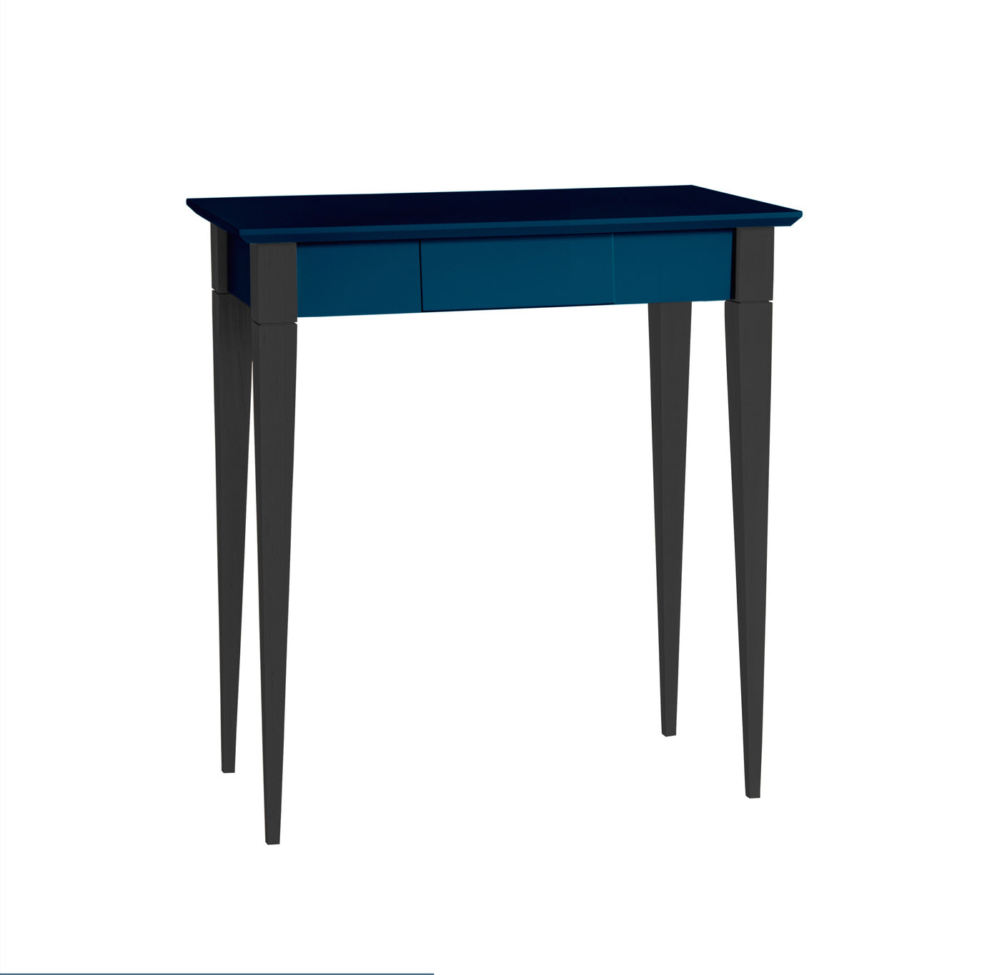 Mimo Skrivebord 65x40cm Sorte Ben   Petrol Blå