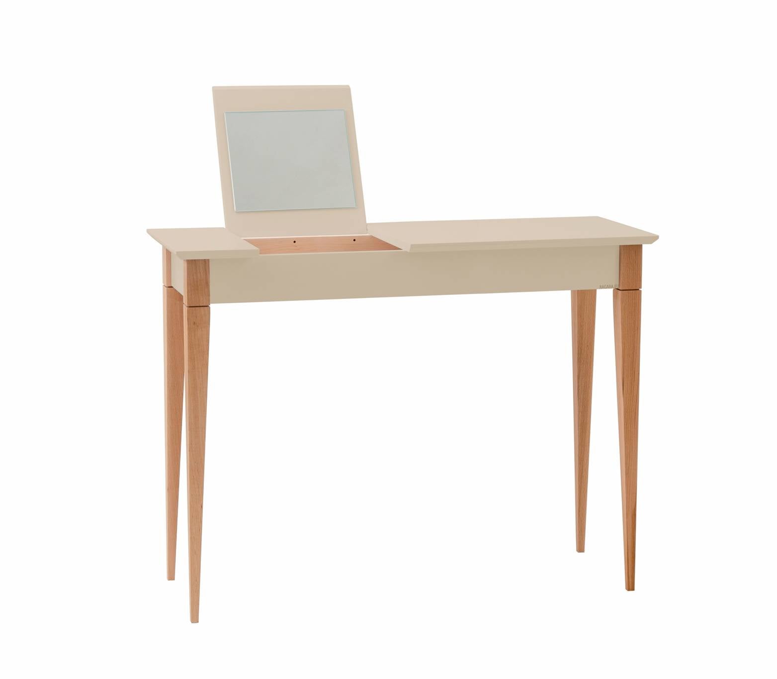 Mimo Sminkebord Med Spejl 105x35cm Brun Beige
