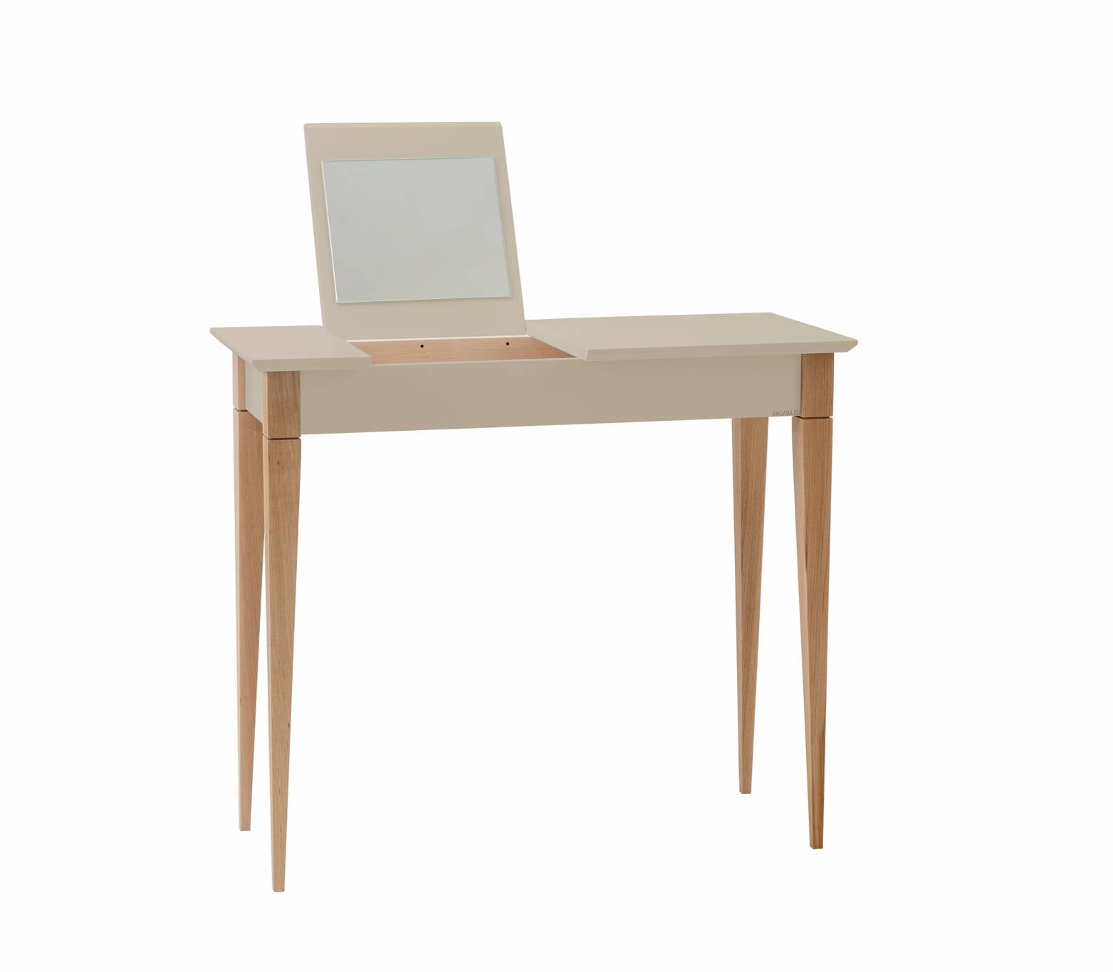 Mimo Sminkebord Med Spejl 85x35cm Brun Beige